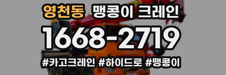 영천동 맹콩이 크레인
