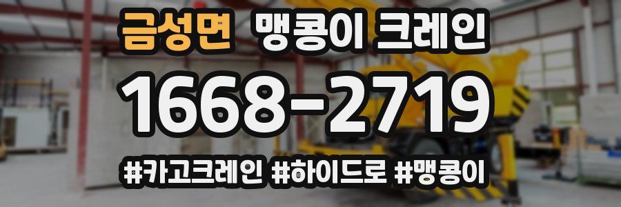 금성면 맹콩이 크레인