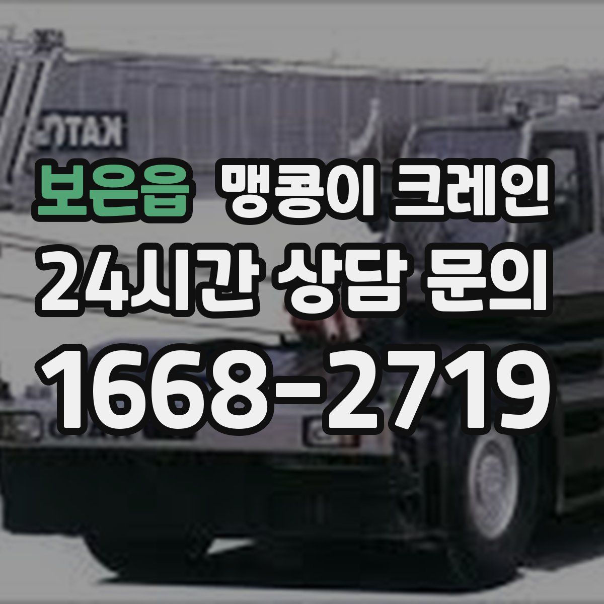 보은읍 맹콩이 크레인