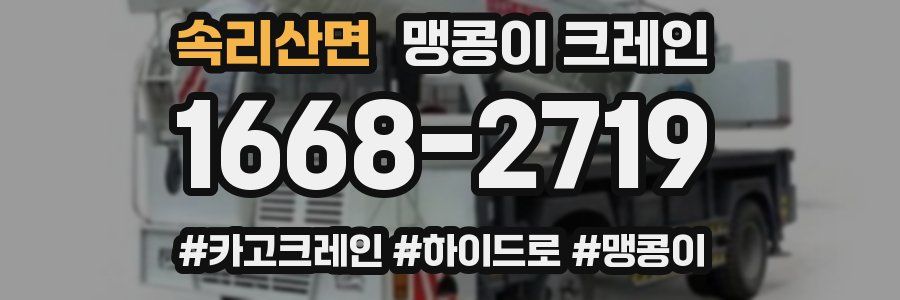 속리산면 맹콩이 크레인