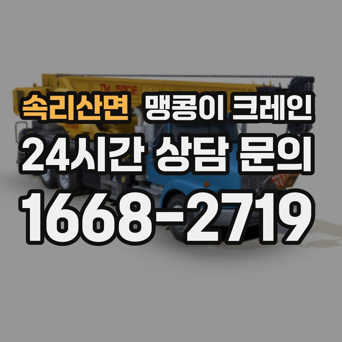 속리산면 맹콩이 크레인