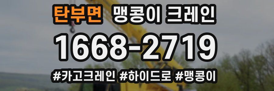 탄부면 맹콩이 크레인