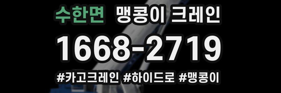 수한면 맹콩이 크레인