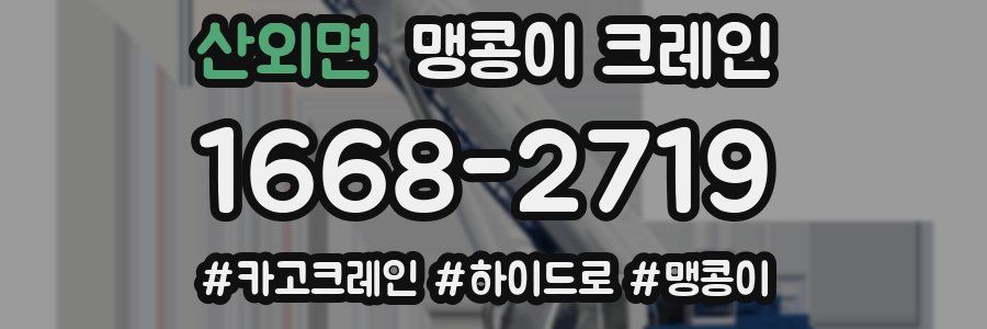 산외면 맹콩이 크레인