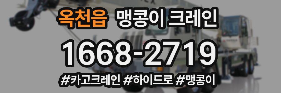 옥천읍 맹콩이 크레인