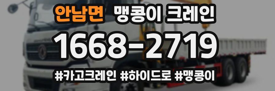 안남면 맹콩이 크레인