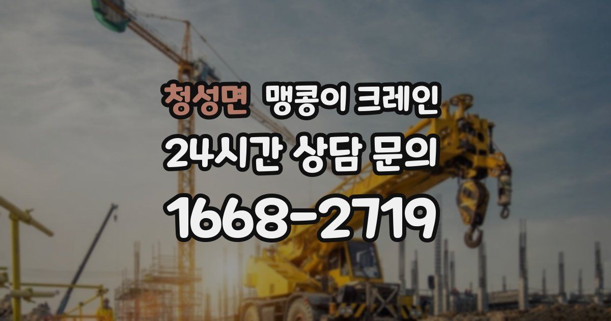 청성면 맹콩이 크레인