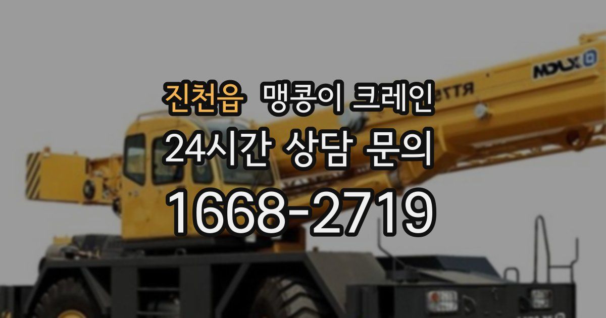 진천읍 맹콩이 크레인