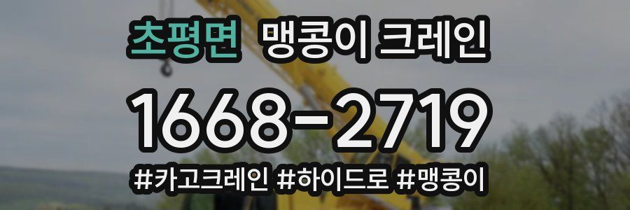 초평면 맹콩이 크레인