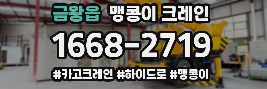 금왕읍 맹콩이 크레인