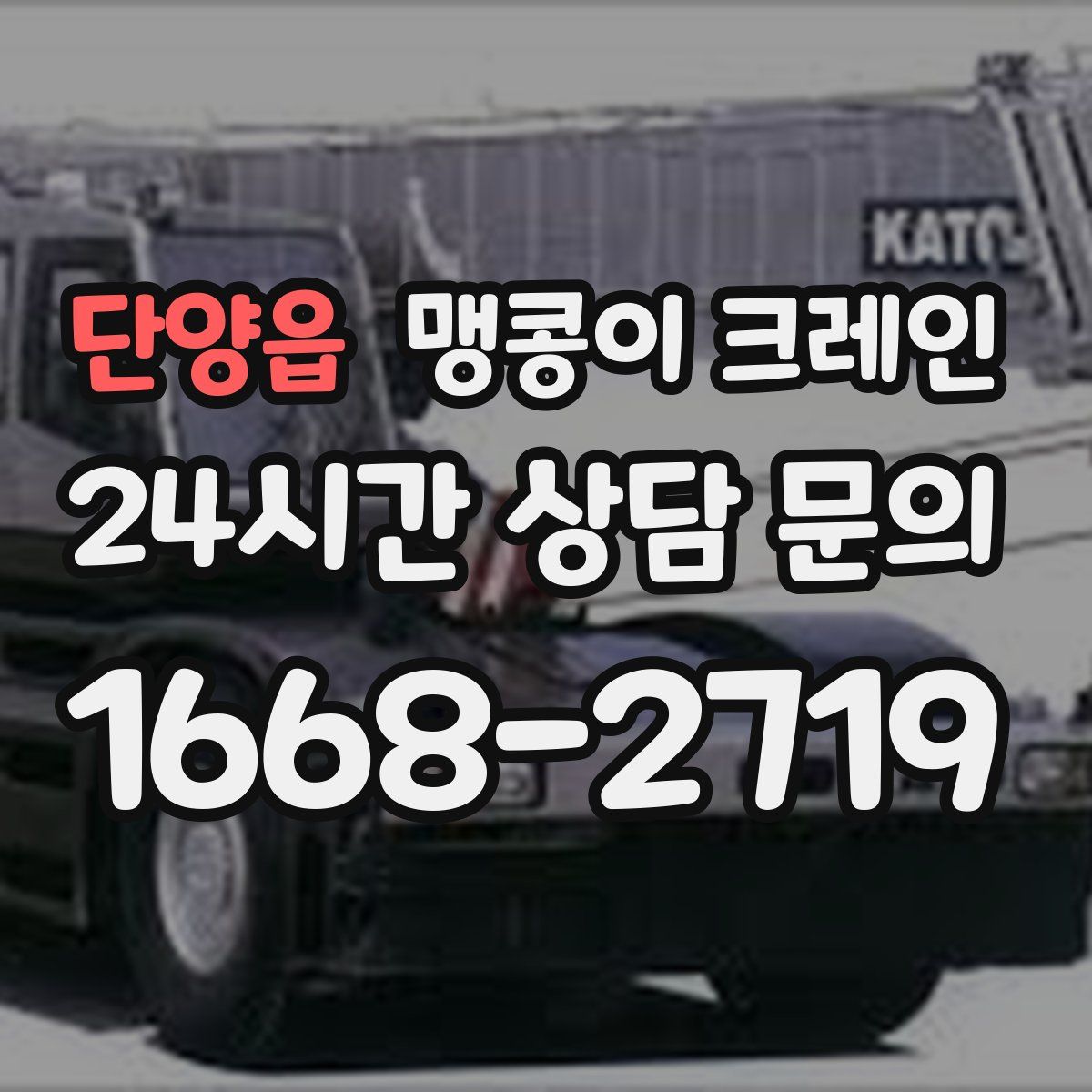 단양읍 맹콩이 크레인