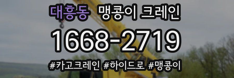 대흥동 맹콩이 크레인