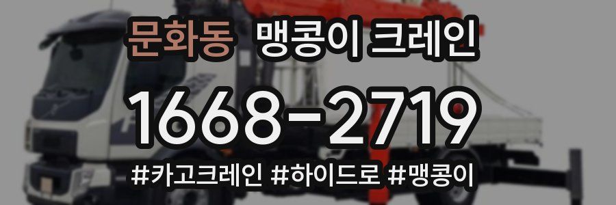 문화동 맹콩이 크레인