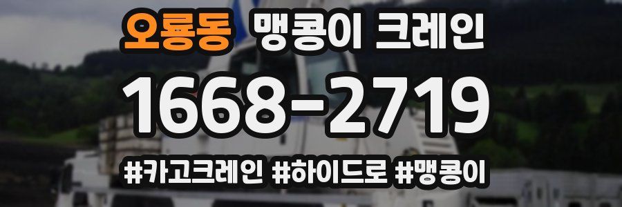 오룡동 맹콩이 크레인