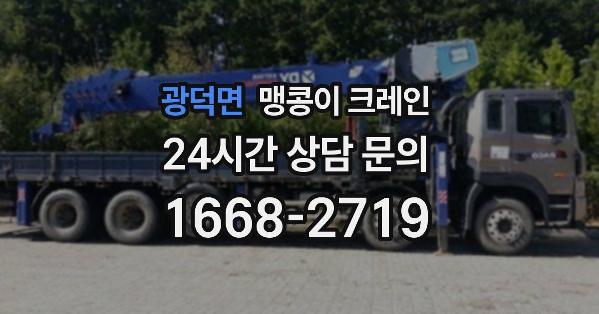 광덕면 맹콩이 크레인