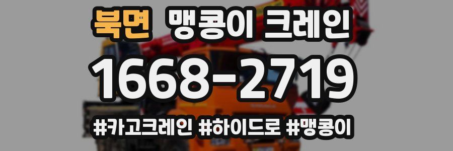 북면 맹콩이 크레인