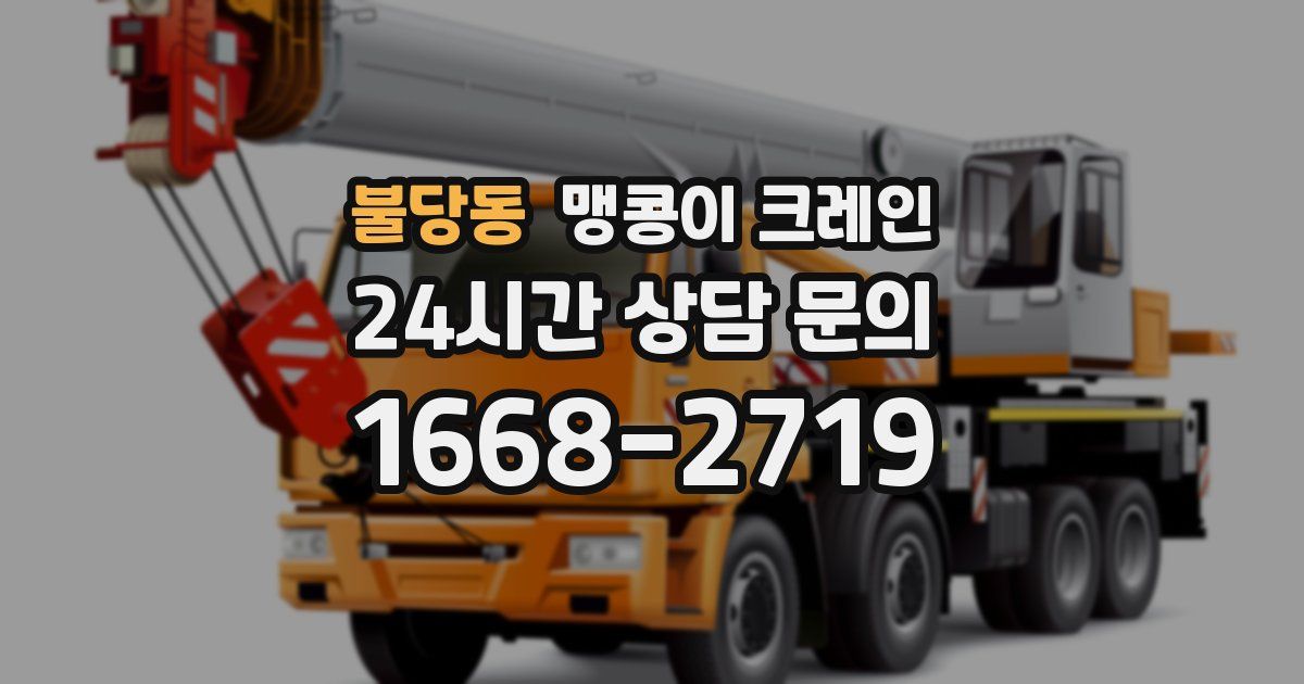 불당동 맹콩이 크레인