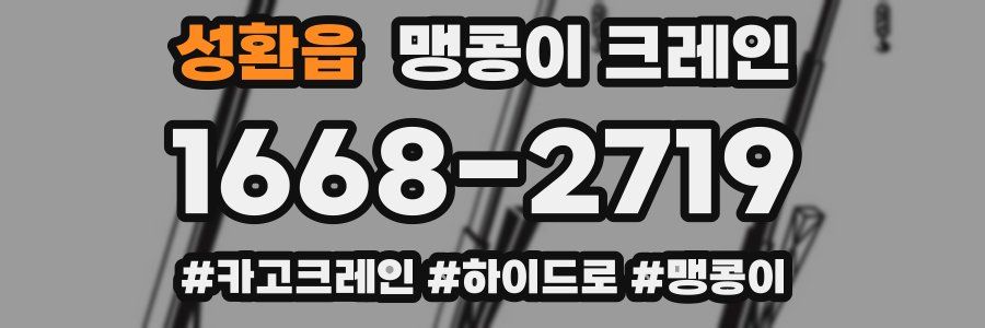 성환읍 맹콩이 크레인