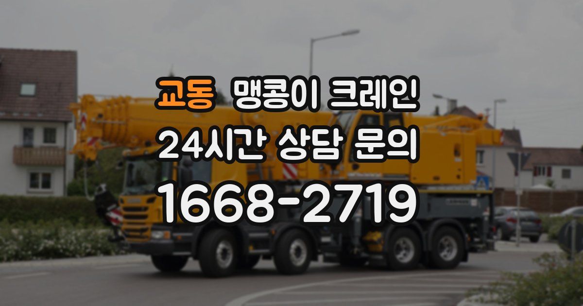 교동 맹콩이 크레인