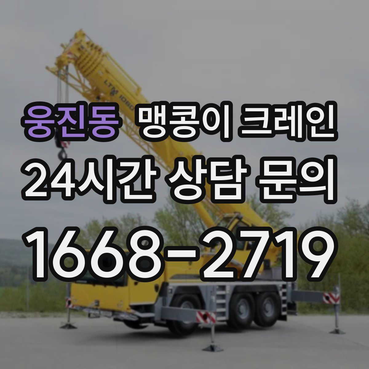 웅진동 맹콩이 크레인