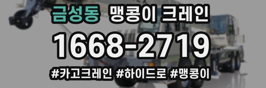 금성동 맹콩이 크레인