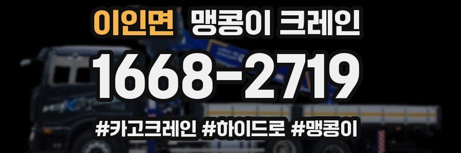 이인면 맹콩이 크레인
