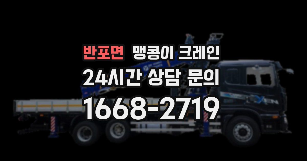 반포면 맹콩이 크레인