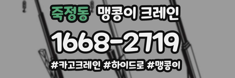 죽정동 맹콩이 크레인