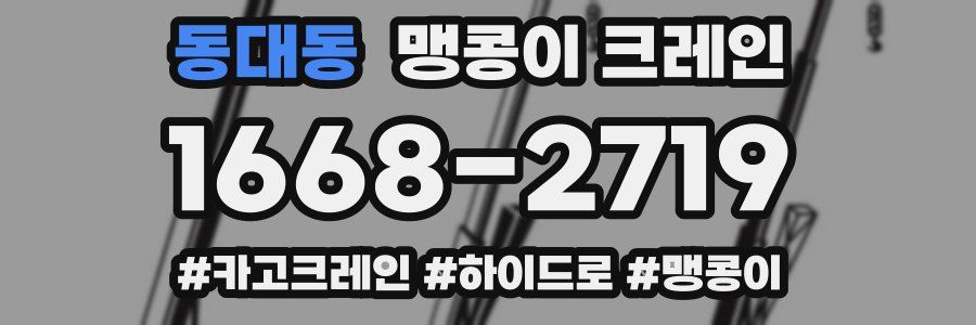 동대동 맹콩이 크레인