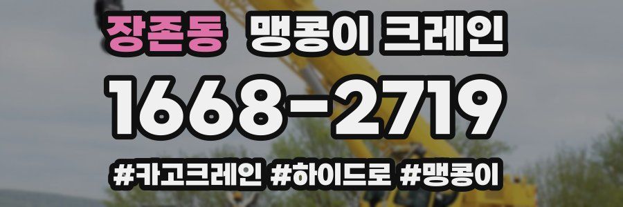 장존동 맹콩이 크레인