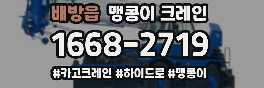 배방읍 맹콩이 크레인