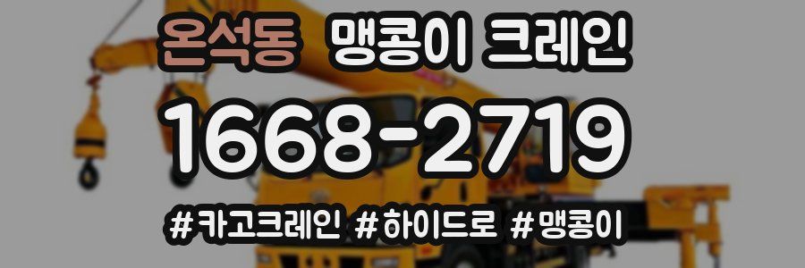온석동 맹콩이 크레인