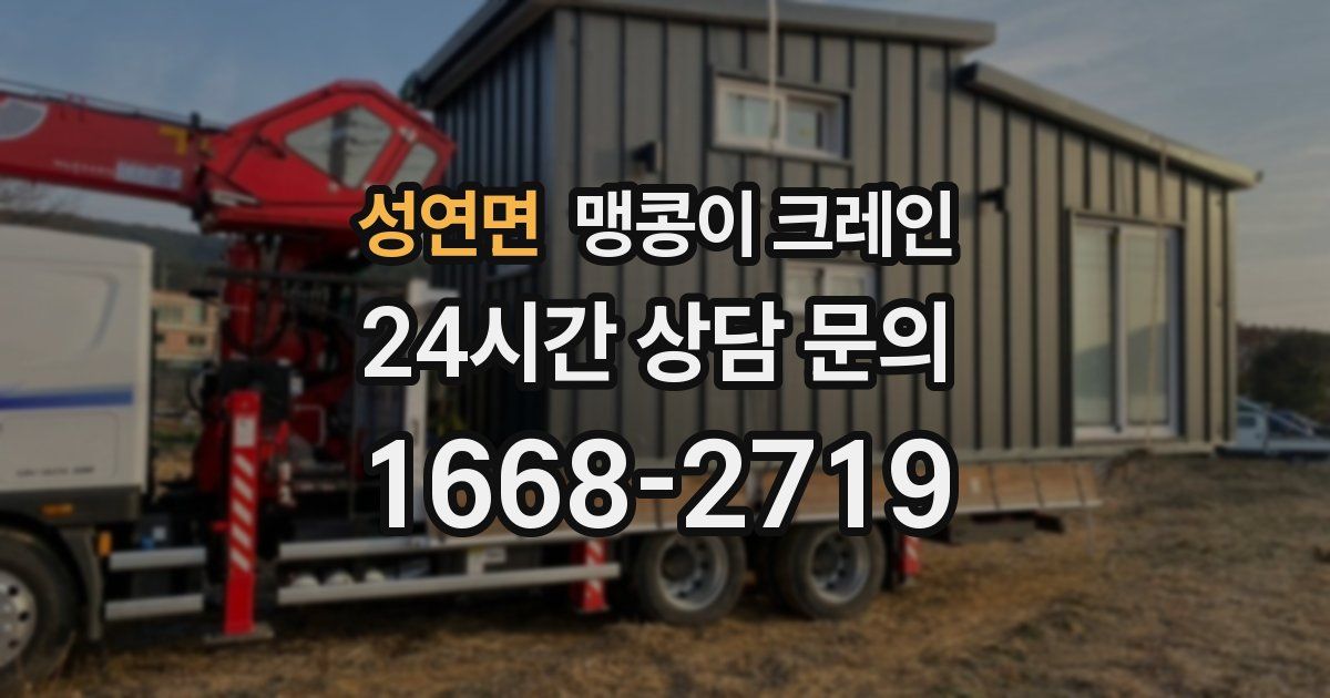 성연면 맹콩이 크레인