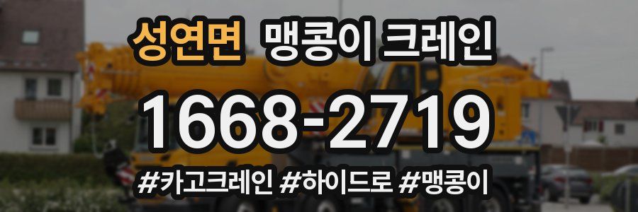 성연면 맹콩이 크레인