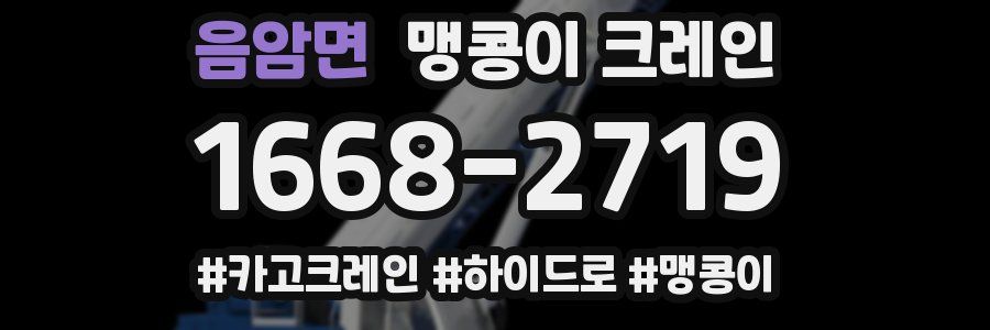 음암면 맹콩이 크레인