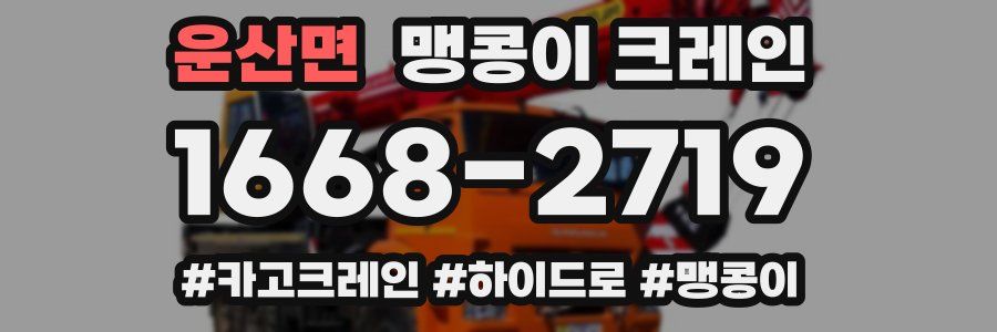 운산면 맹콩이 크레인