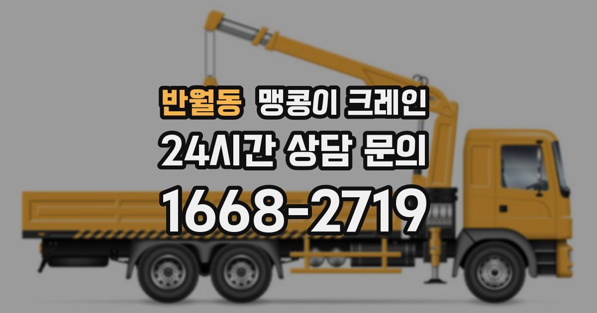 반월동 맹콩이 크레인