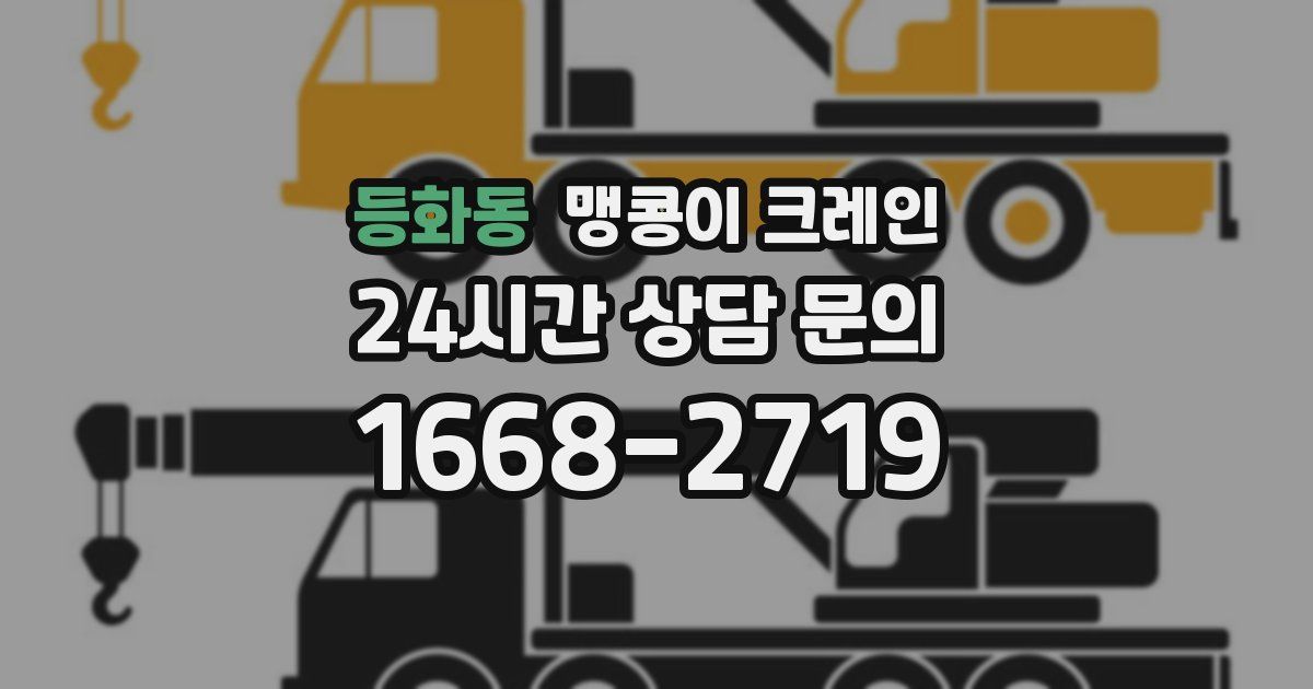등화동 맹콩이 크레인
