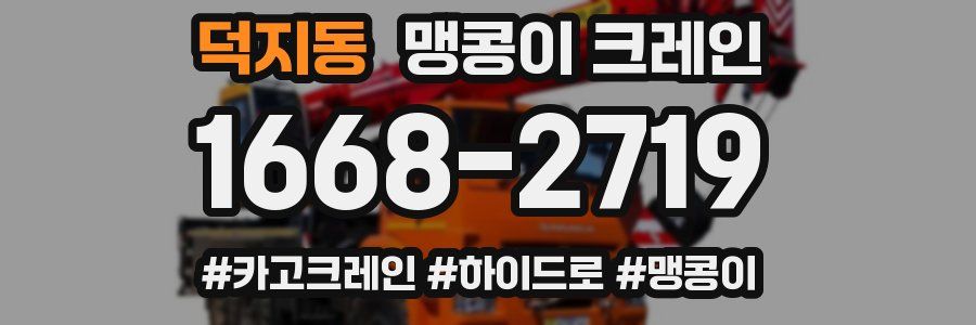 덕지동 맹콩이 크레인