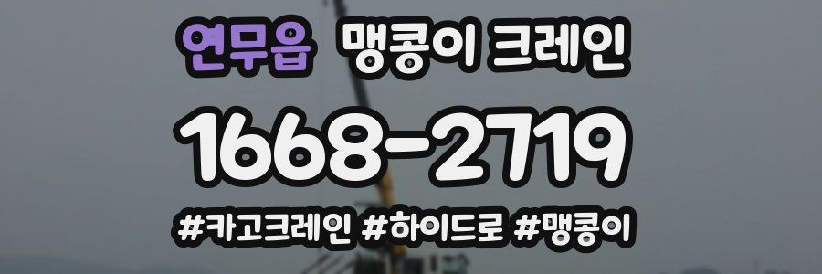 연무읍 맹콩이 크레인