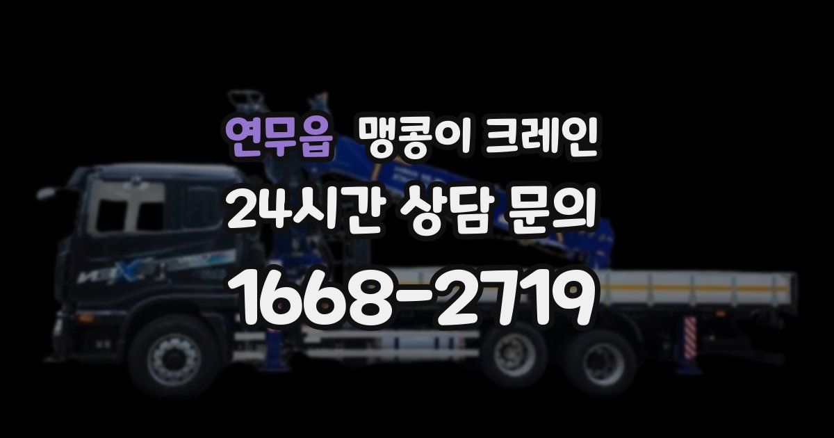 연무읍 맹콩이 크레인