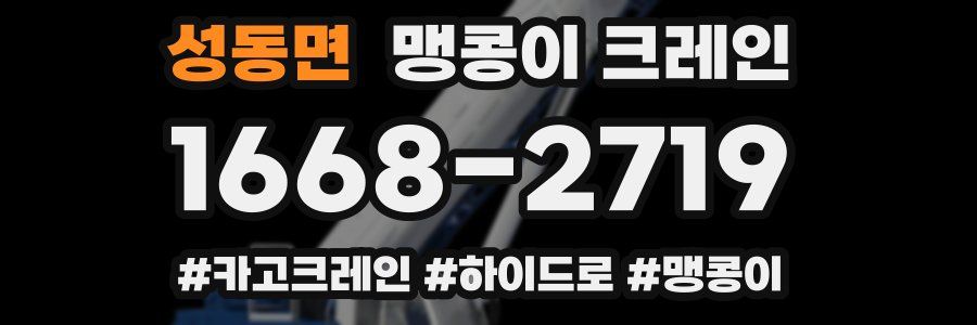 성동면 맹콩이 크레인