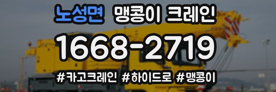 노성면 맹콩이 크레인