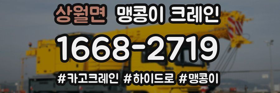 상월면 맹콩이 크레인