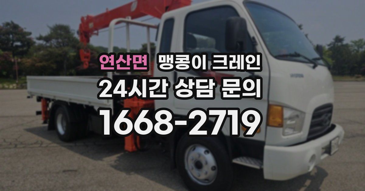 연산면 맹콩이 크레인