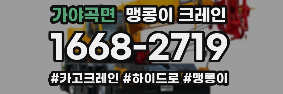 가야곡면 맹콩이 크레인