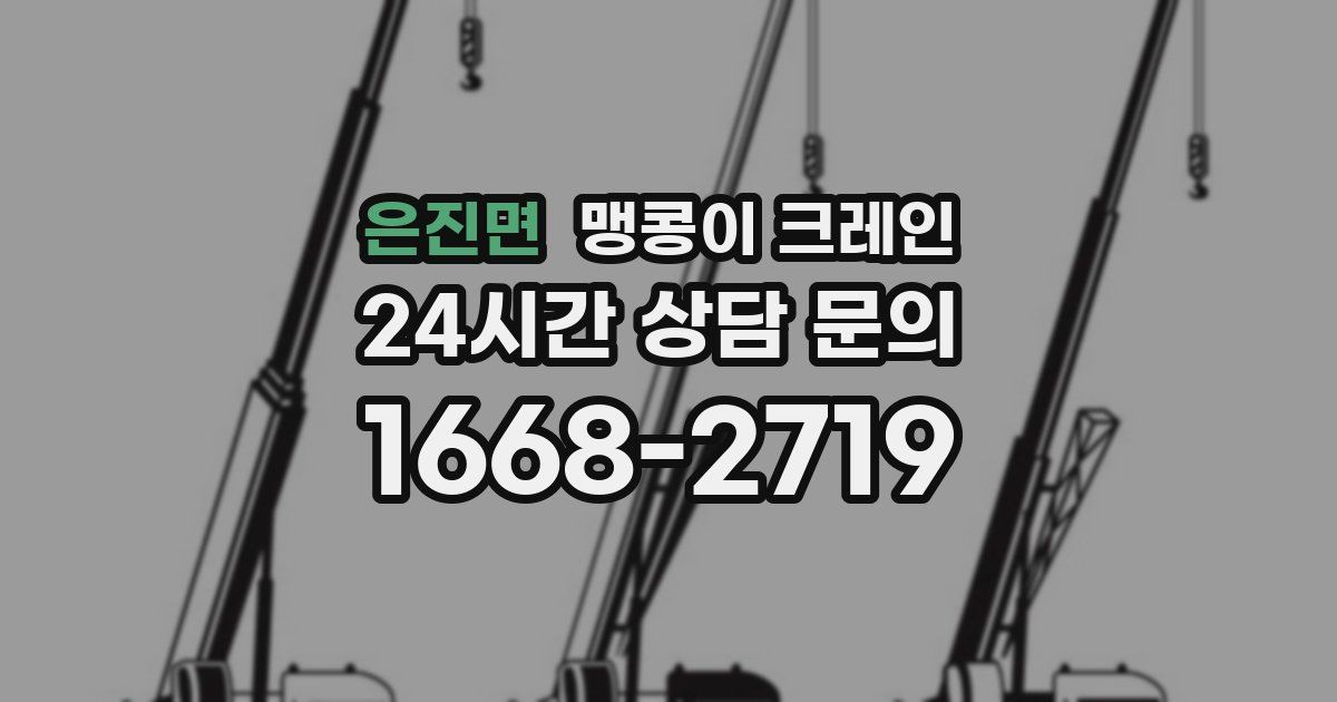 은진면 맹콩이 크레인