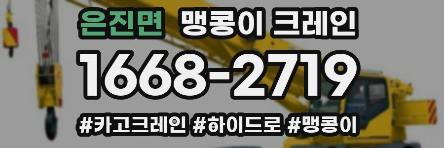 은진면 맹콩이 크레인