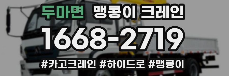 두마면 맹콩이 크레인