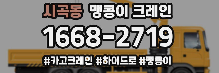 시곡동 맹콩이 크레인